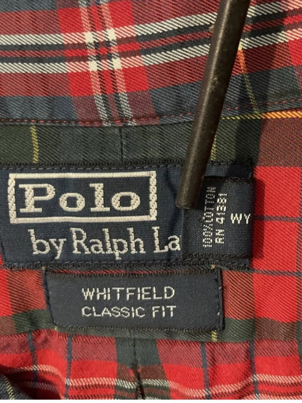 Polo Ralph Lauren Mens Sz XL Whitfield Classic Fit LS Shirt Plaid w/ Pony Preppy